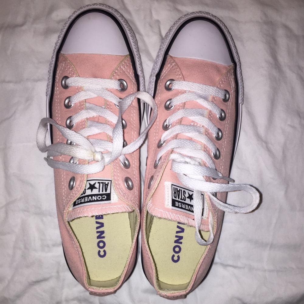 Pink converse shoes